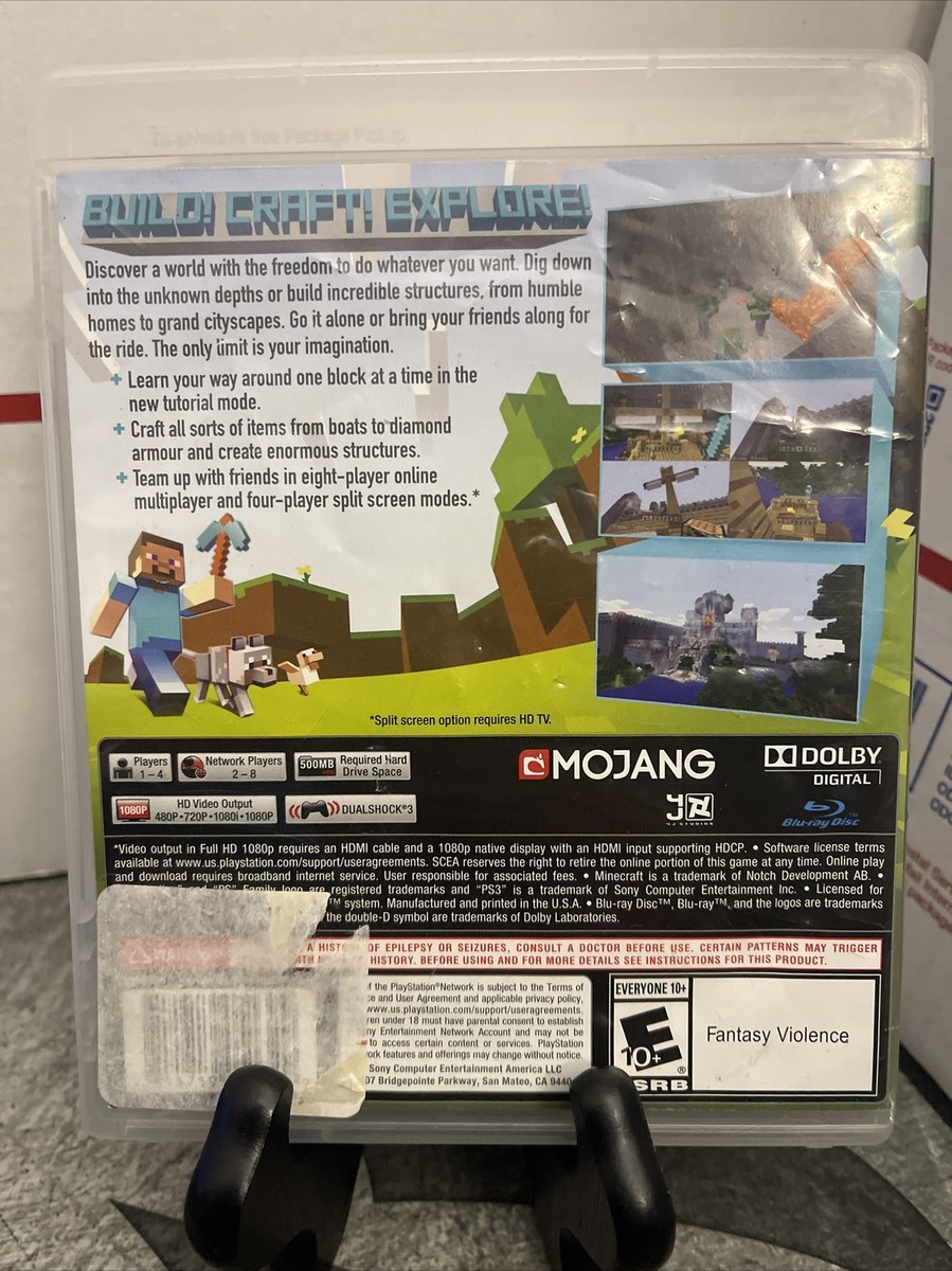 Minecraft PlayStation 3 Edition (Sony PS3, 2014) Used