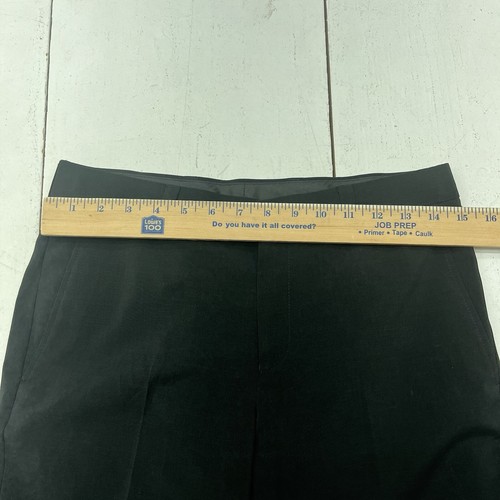 Black Dress Pants Straight Leg Junior Teen Boys Size 16R - Picture 4 of 8
