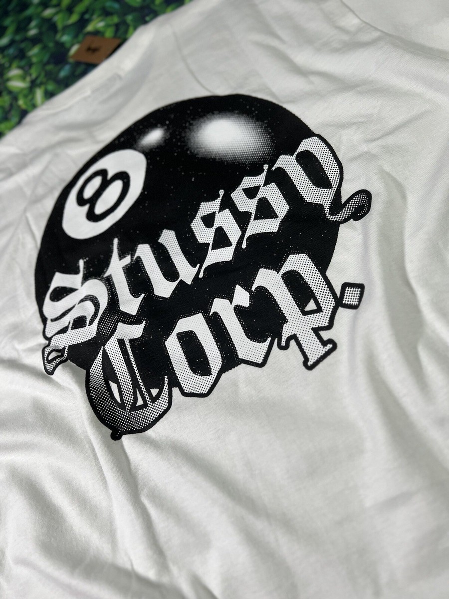 STÜSSY © 2023 8 BALL CORP. TEE White T-SHIRT MEN'S SIZe L
