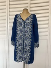 ella moss dress medium juniors Bathing Suit Cover-Up   Blue