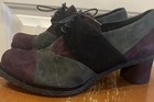 Women Audley London leather heeled color block oxfords sz 8 — photo 2