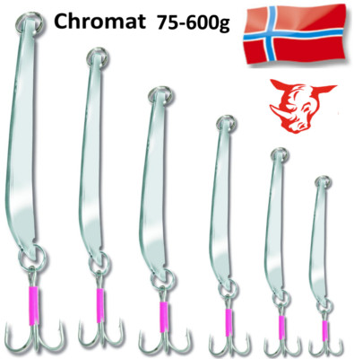 Rhino Chromat Pilker / Norwegen-Pilker 75-600g / BERGMANN
