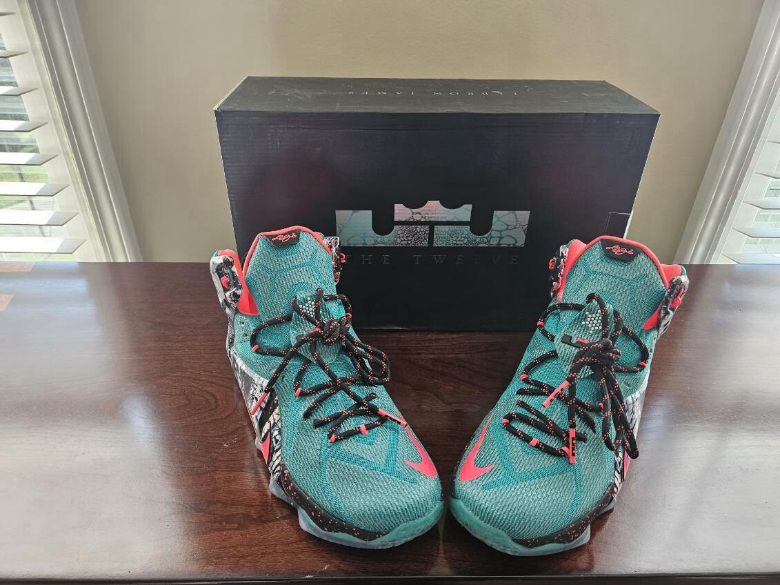 Size 11 - Nike LeBron 12 Xmas Akron Birch | eBay
