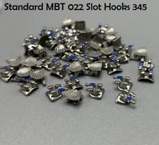 Dental Orthodontic Brackets Braces Standard MBT 022 Slot Hooks 345 Metal Bulk