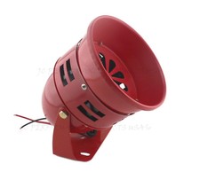 Blemished Fire Engine Red 12v Air Raid Siren Horn Tornado Alarm Real Motor Drive