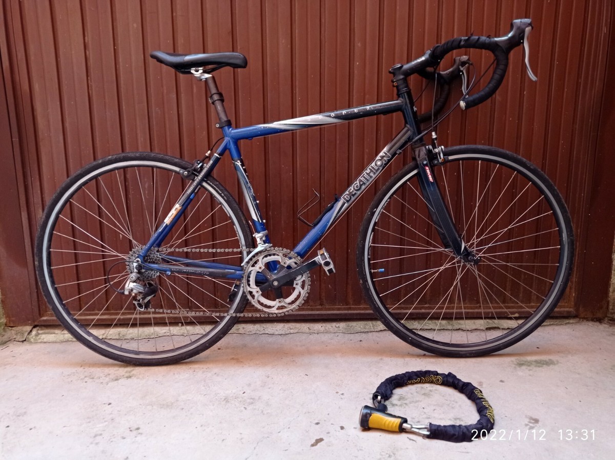 Bici da corsa usata decathlon misura 53cm Catena