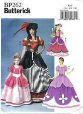 Butterick BP262 Kids' Floor Length Gown Princess, Pirate Sz 3-8 B6113 Pattern