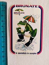BRUNATE PIOGGIA SCARPE ADESIVO ANNI 80 80s OLD STICKER VINTAGE ORIGINAL