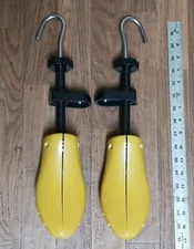 Yellow Plastic Hanging Shoe Tree Stretcher Boot