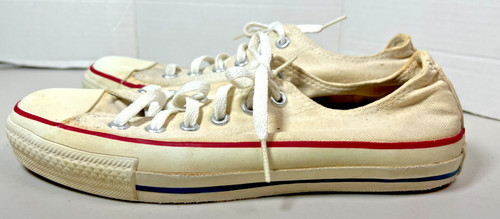 80s Vintage Converse All Star Chuck Taylor Sneakers Low Top USA Size 6.5 Rare!