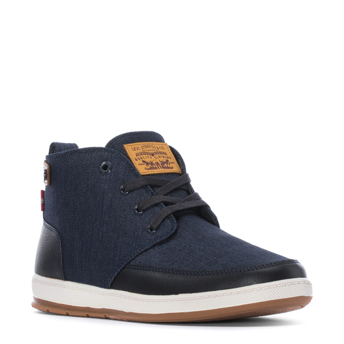 LEVIS ATWATER 2 DNM HI LACE ATHLETICS SNEAKER MEN SHOES NAVY/BROWN SIZE 8.5 NEW - 第 1/5 張圖片