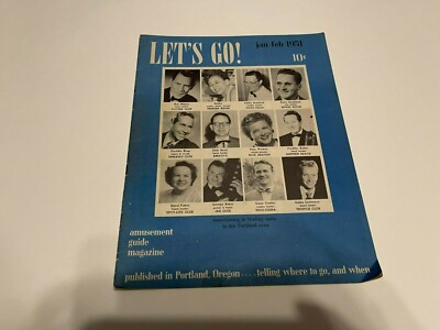 FEB 1951 LET'S GO MAGAZINE, PORTLAND OREGON, TINY WATSON,SELIKA,BOB MISNER
