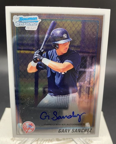 2010 Bowman Chrome Prospects - GARY SANCHEZ "On-Card" AUTO / RC  #BCP207-ORIOLES