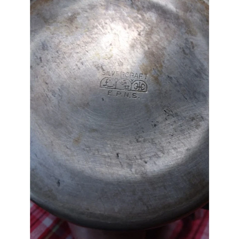 Atq Silvercraft EPNS Water Pitcher Formal Dining Silver Ice Spout Art Deco - Image 3 of 4