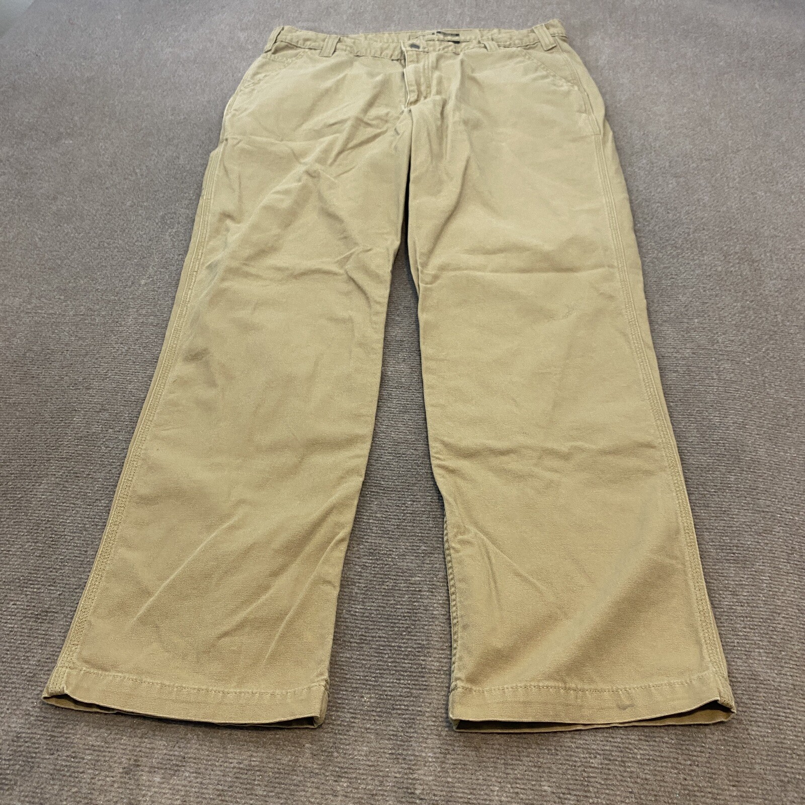 Carhartt Pants Men's 40 Fits 39x33 Relaxed Fit Work Pant Beige 102291