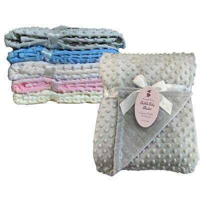 Snuggle Bunny Bubble Nerz Fleece Babydecke 75x95 cm Wiege Kinderwagen