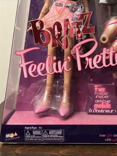 Rare MGA Bratz 2006 Feelin Pretty Yasmin Brats Brat Doll NIDB Poster? French/Eng - Picture 4 of 9