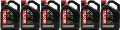 Motul 5100 ester 15W-50 4T Motorrad Motoröl 6x 4l = 24 Liter