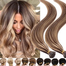 Stick I Tip Real Remy Pre Bonded 100S 100G Human Hair Extensions 16 18 Balayage