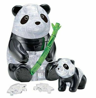 Beverly 3D Crystal Puzzle Panda & Baby 50 Pieces from JAPAN