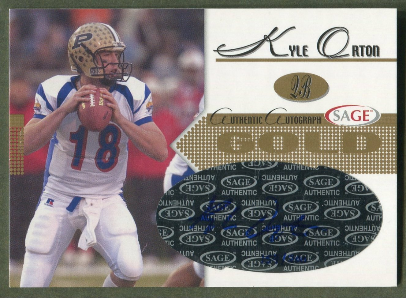 Kyle Orton SA-GE Autographs #A32 Gold