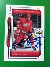 Detroit Red Wings JIRI FISCHER Signed Card