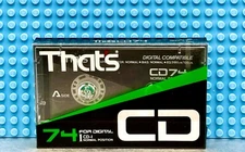 THAT'S  CD I    74  1986  JAPAN  TYPE I     BLANK CASSETTE  TAPE (1) (SEALED)