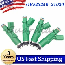 4PCS Fuel Injector 23250-21020 Set New For Toyota Prius Echo Scion xA xB 1.5L l4