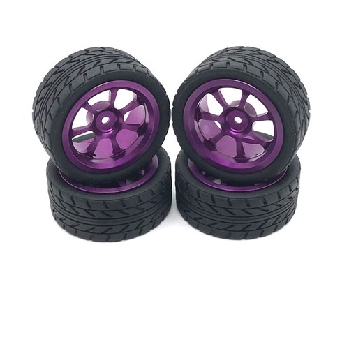 Metal Wheel Hub Rim & Tire For MJX Hyper Go 14302 14301 1/14 RC Replace Parts - Picture 2 of 12