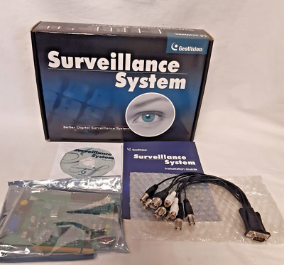 8 Camera Security System Analog PCI-E Video Capture Card GeoVision GV-600 NOS