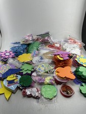 HUGE Lot Of Foam Craft Pieces Shapes 10 Lbs Partial Projects More