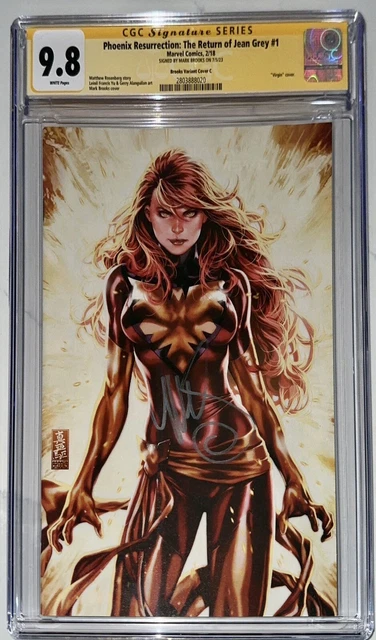 PHOENIX RESURECTION #1 VIRGIN C CGC SS 9.8 SIGNED BY MARK BROOKS