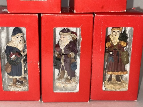 Vintage Lot 5 Miniatur Weihnachtsmänner "Antik Sammlung" Neu in Box, Anne-tique - Bild 7 von 15