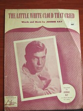 The Little White Cloud That Cried - by Johnnie Ray - 1951 sheet music