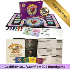 Rich Dad Cashflow 101 or 202 Brettspiel von Robert Kiyosaki Finance Investment