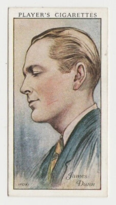 James Dunn 1934 Player's Film Stars Tobacco Card 1st Series #16 Clean Back