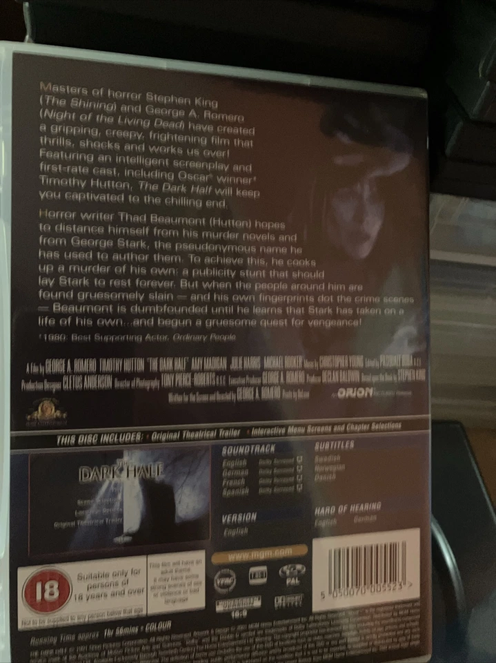 The Dark Half [DVD, 2001] - Image 2 of 4