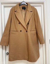 Dorothy Perkins Tan Brown Wool Coat