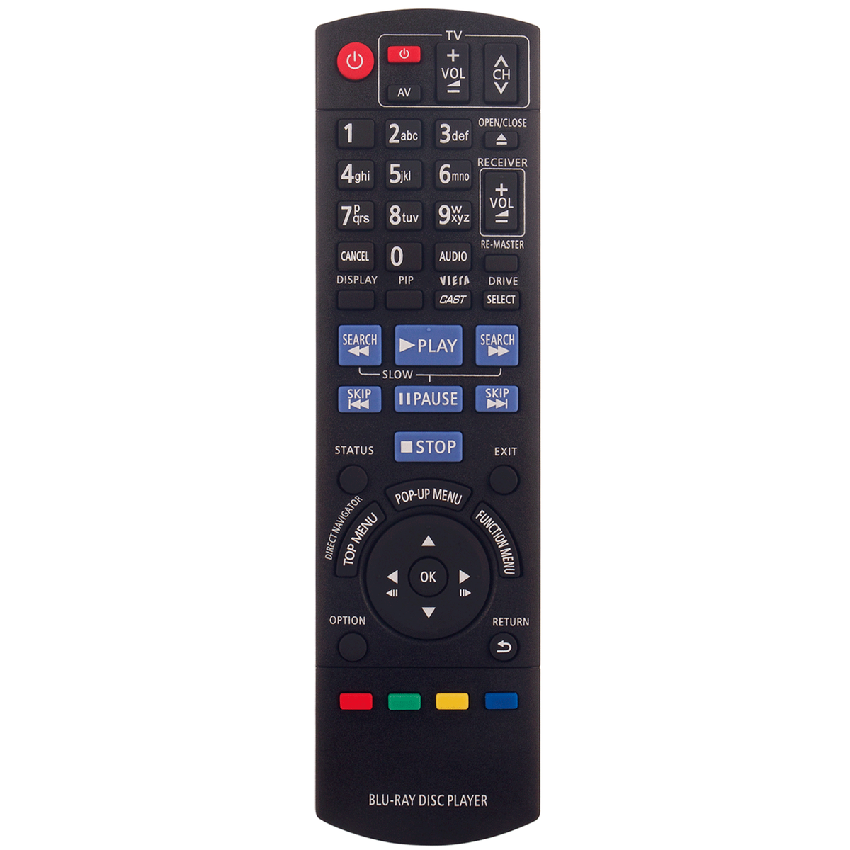 N2QAKB000077 Replace Remote Control for Panasonic Blu-ray Disc