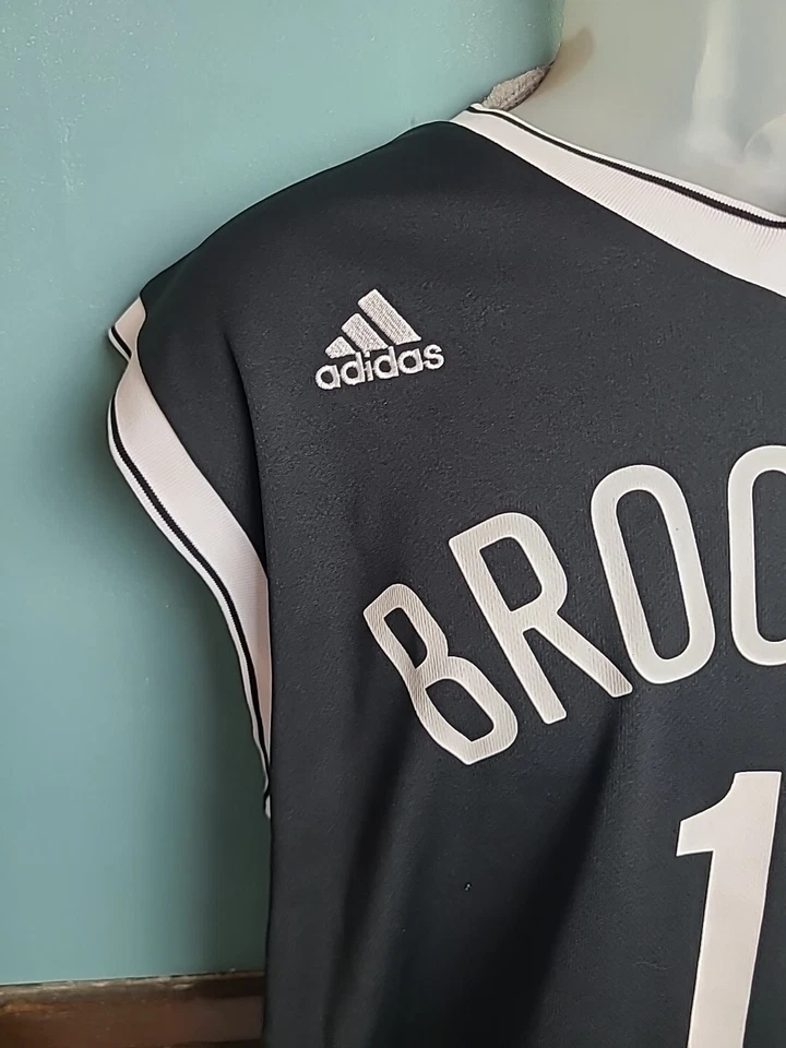 Adidas Brook Lopez Brooklyn Nets #11 Jersey Men’s Size Medium M NBA Black White - Image 4 of 4