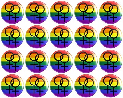 20 x Pansexual Pride Flag BUTTON PIN BADGES 25mm 1 INCHLGBTQ Rainbow