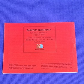 Nintendo NES: Jordan vs. Bird One On One [Instruction Book Manual ONLY]