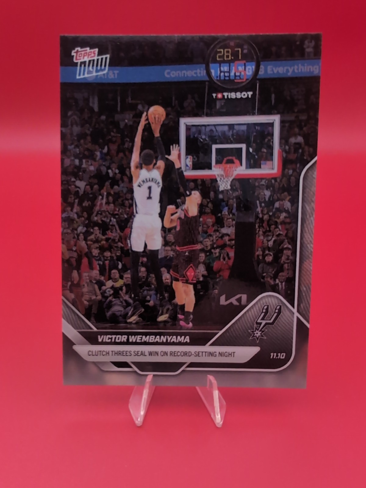 Victor Wembanyama 2025-26 NBA Topps NOW Card #49 Spurs