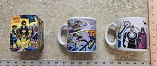 Marvel Comics Collectibles Spider Man mug X Men mug X Men tin