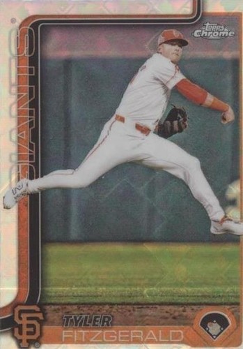 Tyler Fitzgerald San Francisco Giants 2025 Topps Chrome X-Fractor