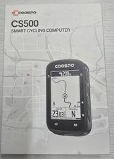 CS500 Bike Computer Wireless, 2.6 Inch LCD GPS Cycling Computer with Route Na...
