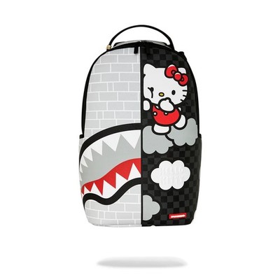 Sprayground hello kitty official collab brick wall split backpack