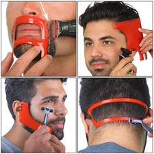 2/3/4Pcs Men Beard Hair Goatee Neckline Shaving Template Guide Haircut Kit ATAY