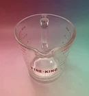 VTG FIRE KING MEASURING CUP 2 Cup D Handle #498 Anchor Hocking RED LETTERS—EUC!