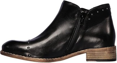 Skechers Damen Stiefel 167193 Echtleder Schwarz 36